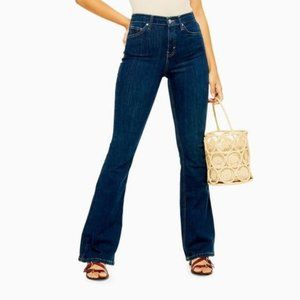 Topshop Indigo Flared Jamie Jeans